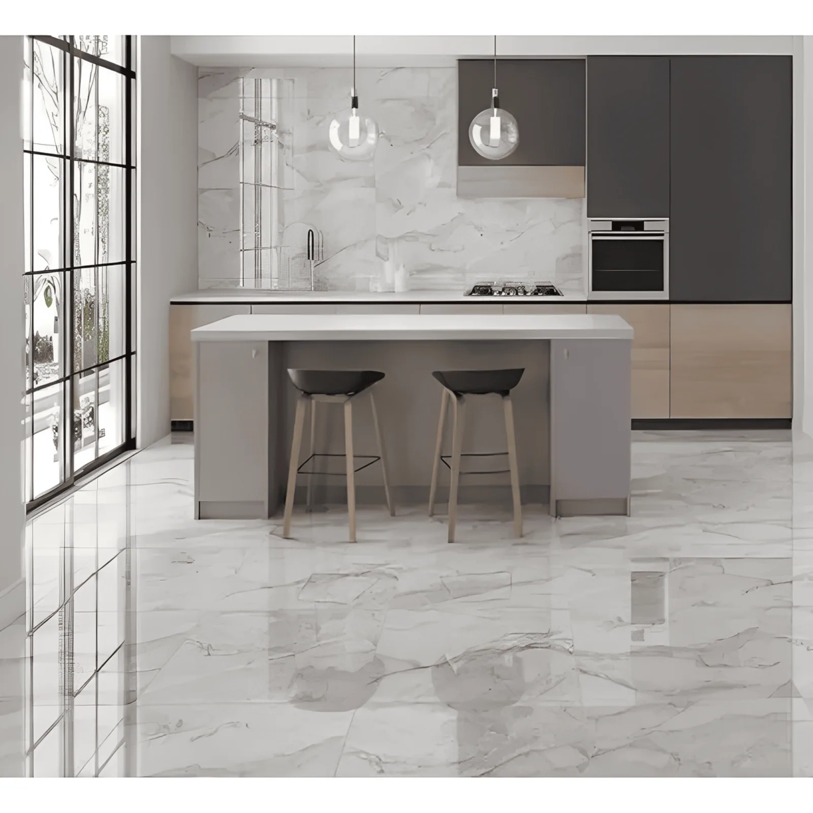 Gres Lumini 60×120 instalado