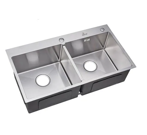 Fregadero Completo 82x45 2/t Sobre/t Prestige Extensible Brushed