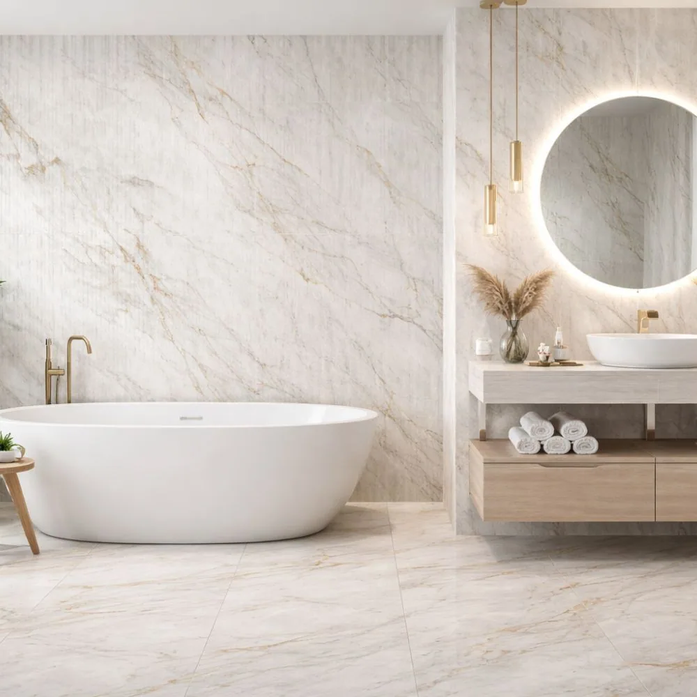 Gres Marmo 45×90 instalado