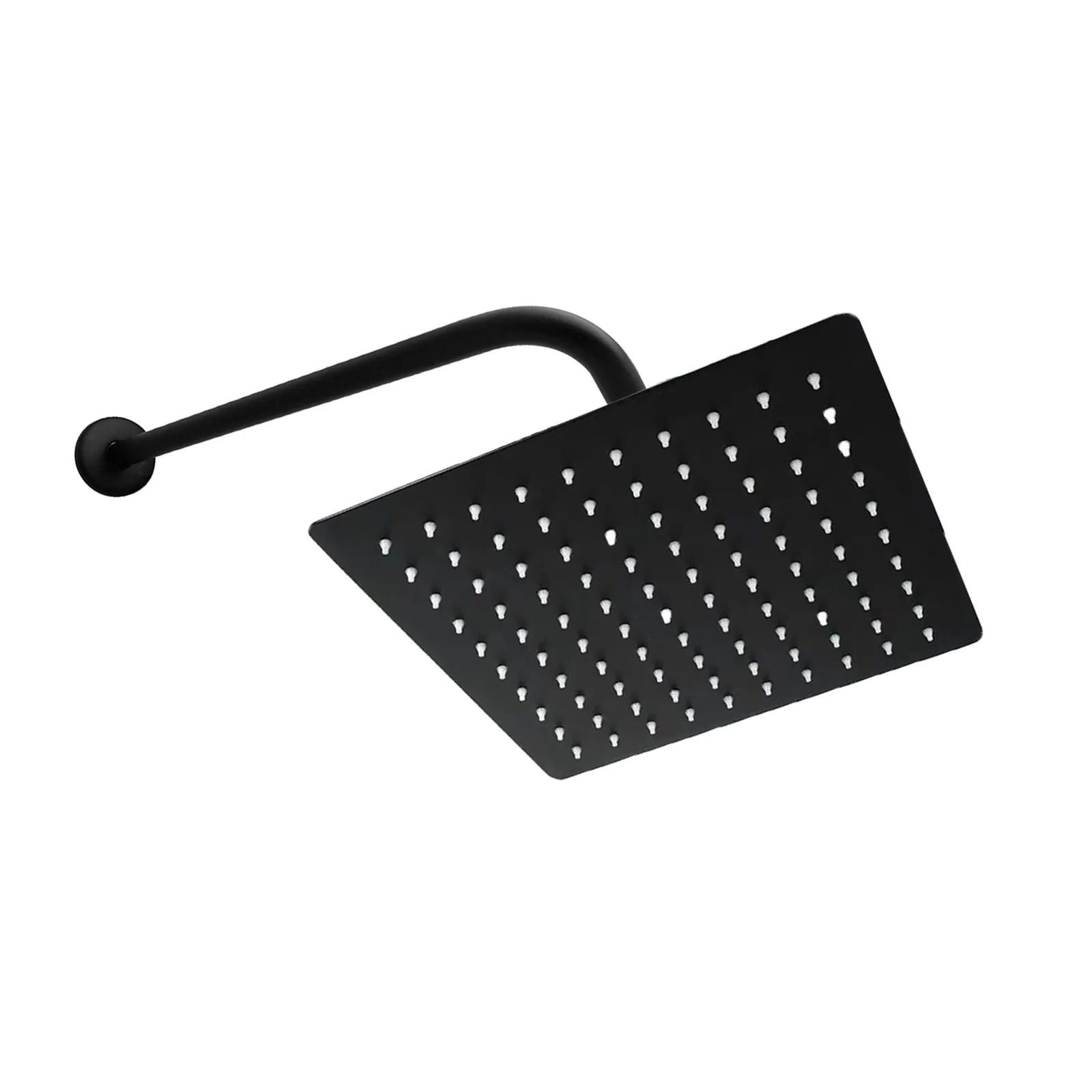 Ducha Ultra Slim 10" Cuadrada Negro