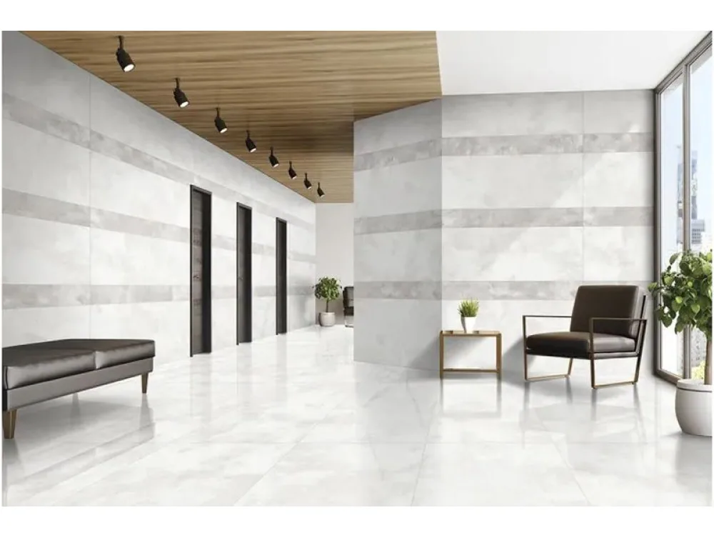 Porcelanato Luxor Bianco 60×120 instalado