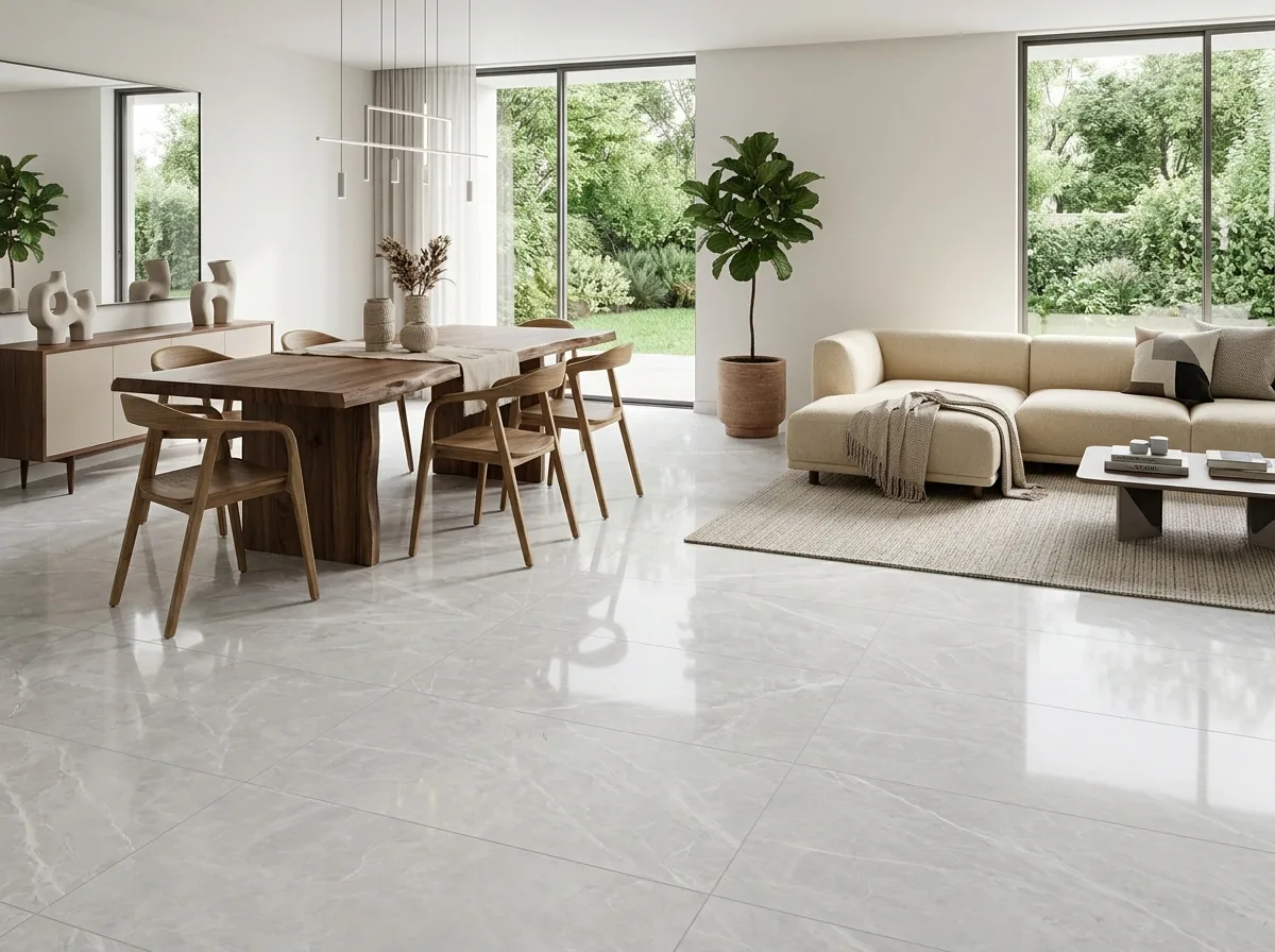 Porcelanato Barcelona White 60×120 instalado