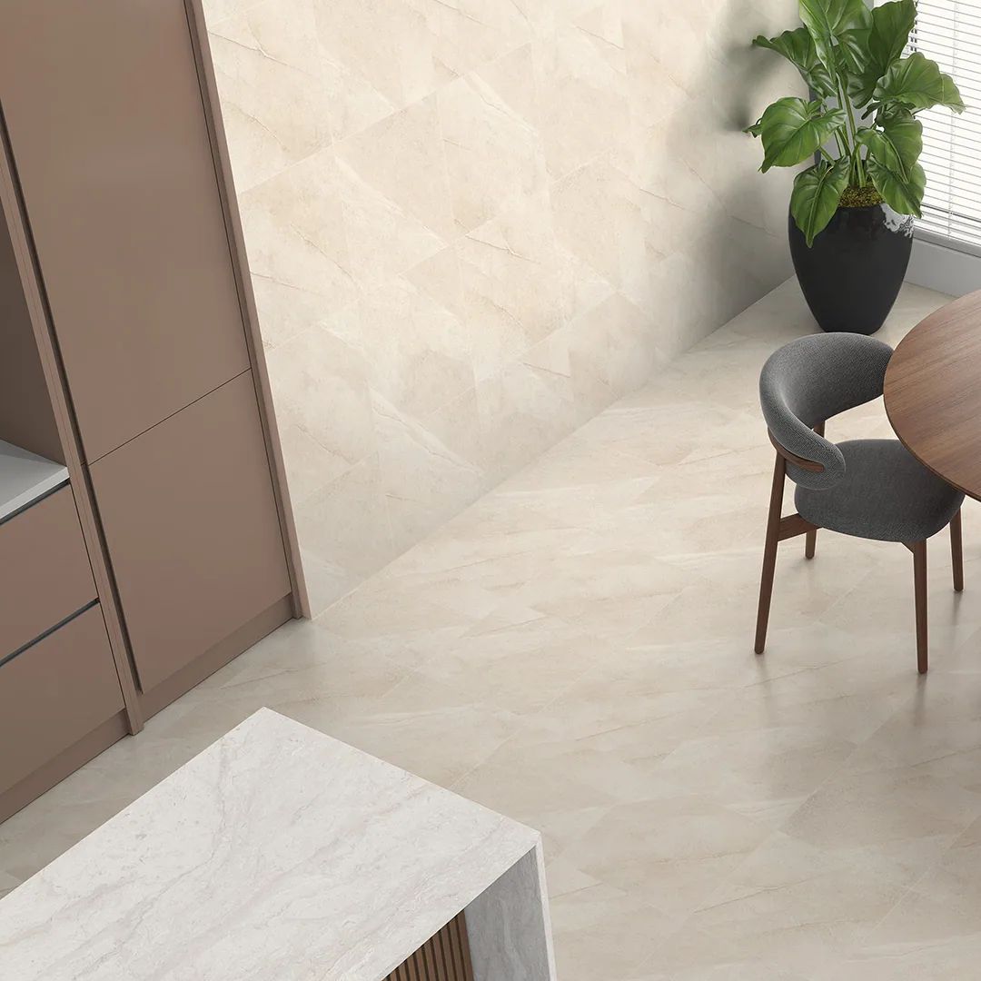 Porcelanato Barcelona Beige 60×120 instalado