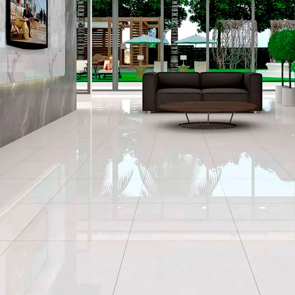 Porcelanato Super White 60×60 instalado